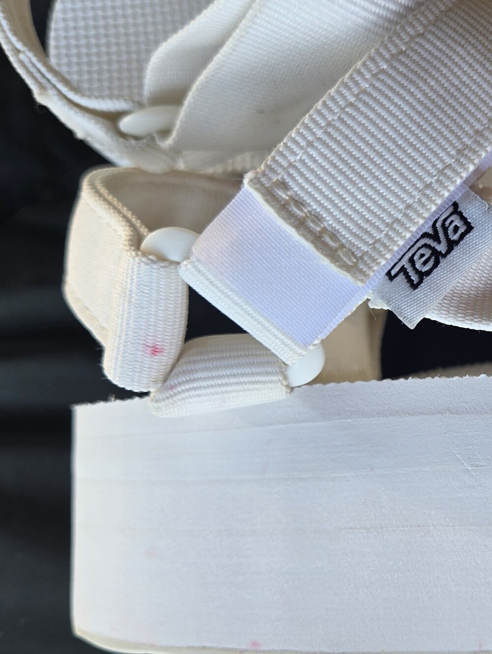 Teva Off-White Platform Strap Sandals - Picture 5 of 8